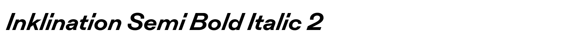 Inklination Semi Bold Italic 2 image
